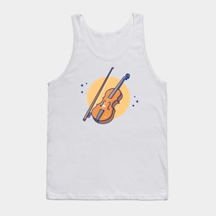 Violin Wood Music Tank Top